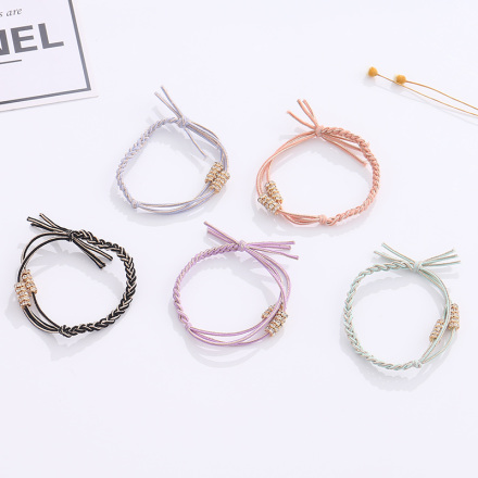High-elastic Knitting Knot Hair Rope