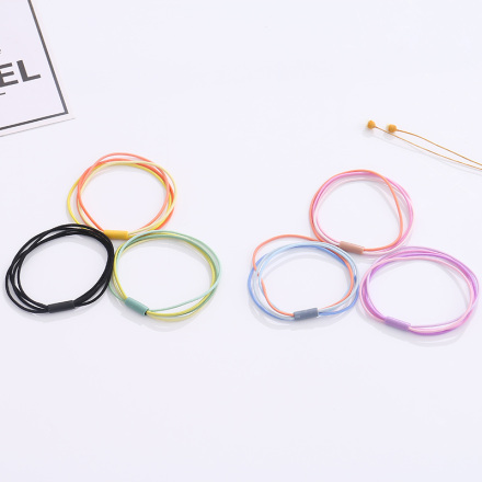 Simple Four Layers Hair Ropes 3PCS