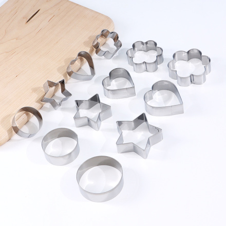 Stainless Steel Cookie Mold Set(12 Count)