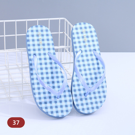 Checks Flip Flops for Ladies 