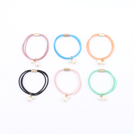 Artificial Pearl Hair Rope 2PCS