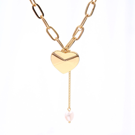 Simple Heart-shape Pendant Necklace