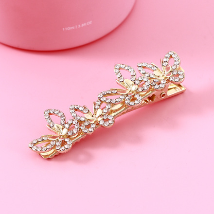 Delicate Rhinestone Butterfly Hair Pin
