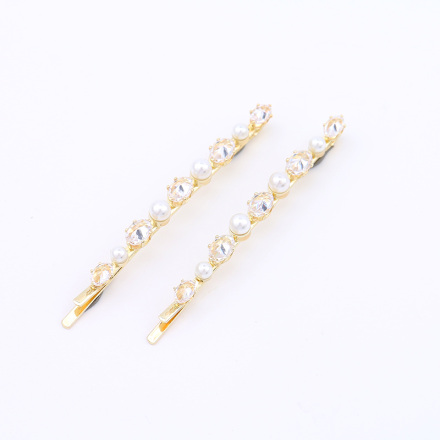 Artificial Pearl Zircon Hair Pin Set