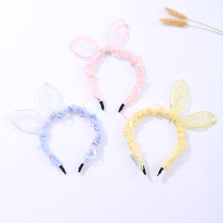 Sequin Bunny Ear Headband
