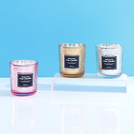 SC0001 Embossed Cup Candle 160g/5.6oz.