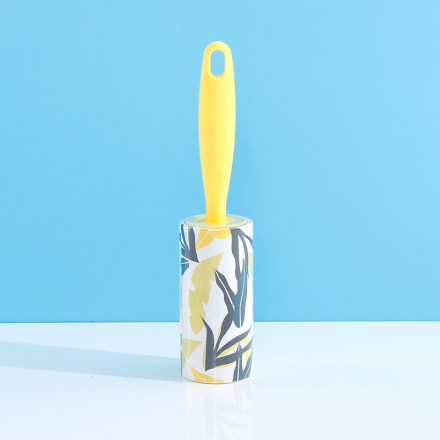 Thin Handle Handheld Lint Roller(Yellow) 50PCS/Roll
