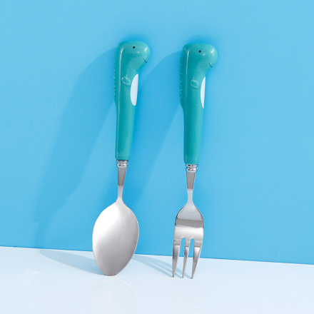 Dinosaur Cutlery Set(Dark Blue)