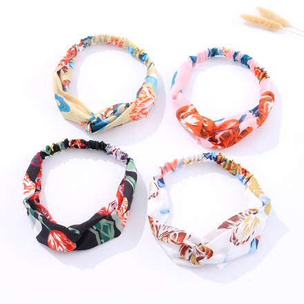 Stylish Beautiful Flower Printing Hair Band