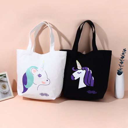 Unicorn Series Canvas Shopping Bag
