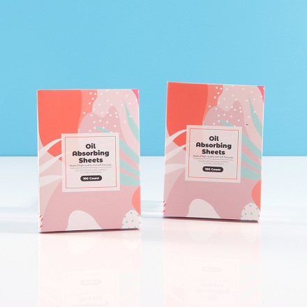 Fresh Oil Absorbing Sheets(100 Sheets*2 Bags)(Sakura Pink)