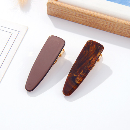 Retro Brown Quicksand Hair Clips