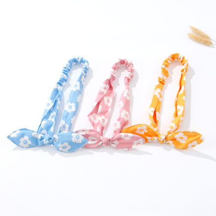 Stylish Sweet Colorful Printing Bow Hair Band
