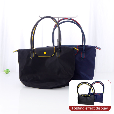 Fabric Solid Color Large Capacity Portable Single-shoulder Bag