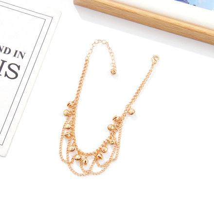 Stylish Tassel Bell Thin Anklet