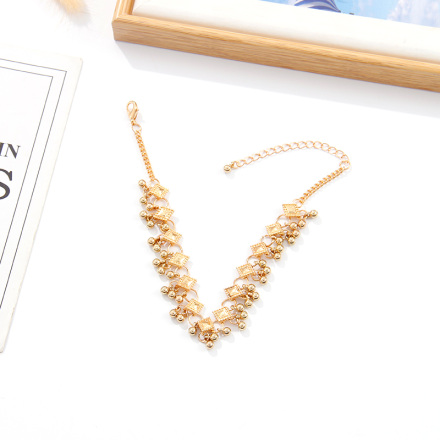 Trendy Rhombus Bead Anklet