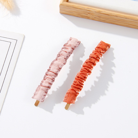 Simple Fabric Wrinkle Hair Clip 2 PCS
