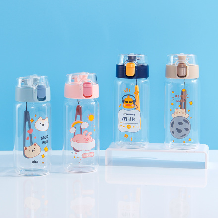 Cartoon Flip Top Glass 450ml/15.2fl.oz.