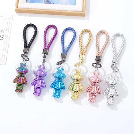 Dazzling Spaceman Bunny Keychain