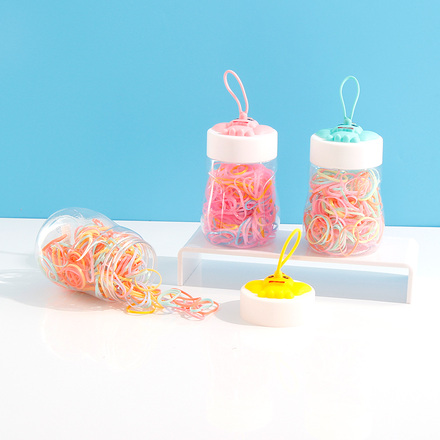 Elephant Shaped Bottle Disposable Hair Tie 100 PCS