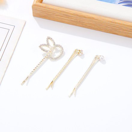 Stylish Bunny Hair Pin 3 PCS