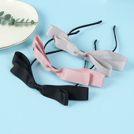 Solid Color Bow Hair Band
