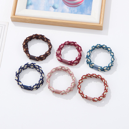 Stylish Colorful Braided Hair Tie 2 PCS