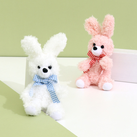 Fluffy Bow Bunny Decoration