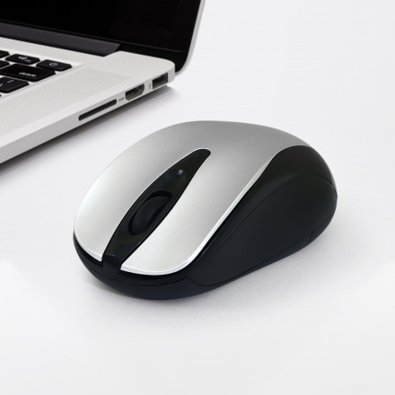 2.4G Simple Office Wireless Mouse (فضي) -AM8130-H02