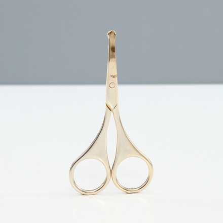 Stainless Steel Beauty Care Scissors (Rounded Tip)(Gold)