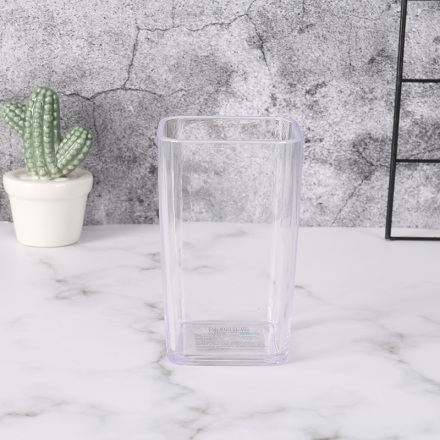 Clear Solid Color Rectangular Toothbrushing Gargle Cup