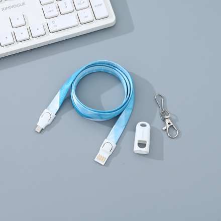 Micro USB Charging Cable Lanyard (Stripes)
