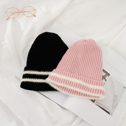 Striped Knit Beanie
