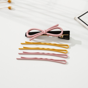 Hollow Bow Knot Hair Clip Set