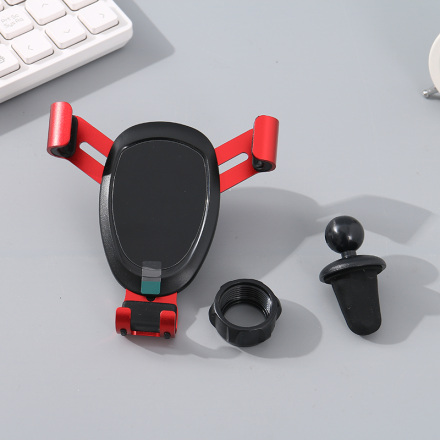 B3-Cellphone Air Vent Car Mount (أحمر)