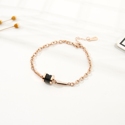 Small Wheel Titanium Steel Bracelet