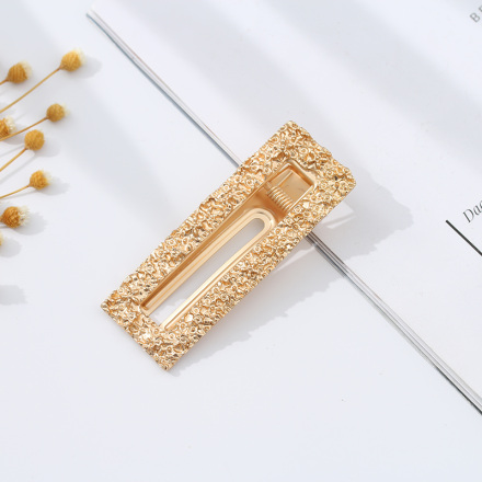 Golden Rectangle Alligator Hair Clip