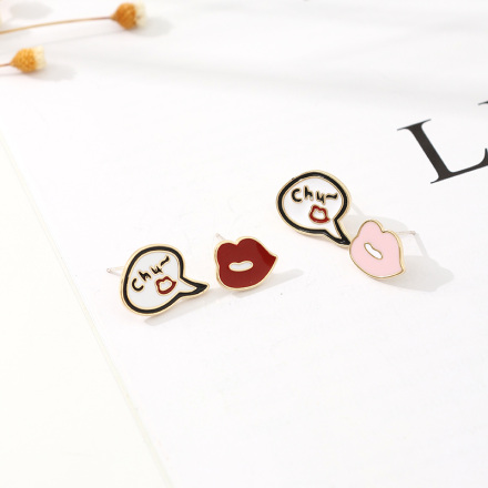 S925 Silver Asymmetrical Stud Earrings