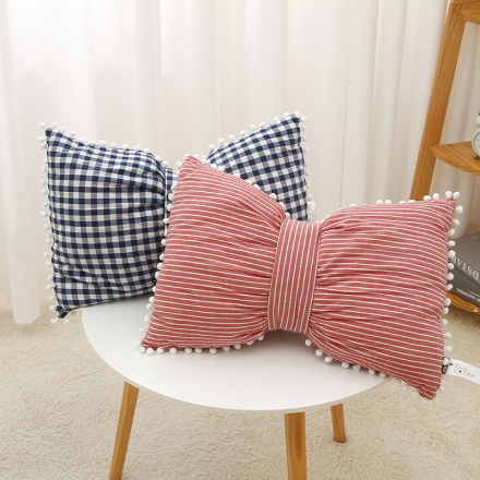 Ins Style Bow Throw Pillow