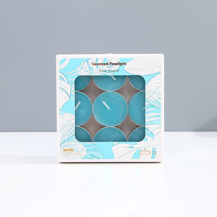 شمع صغير معطر (18 قطعة) (153 جم / 5.4 أونصة) (كريستال شفاف)