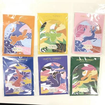 Animal Forest Collection Sticky Notes (50 Sheets)
