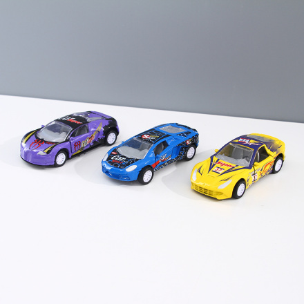 Alloy Pull Back Sports Car Toy with Double-Door (8351)