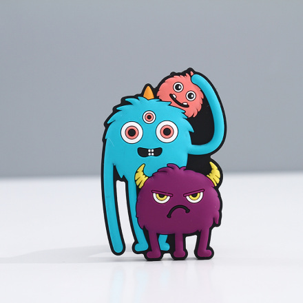 Monster Friends Collection - Soft PVC Refrigerator Magnet (The Eiden Family)