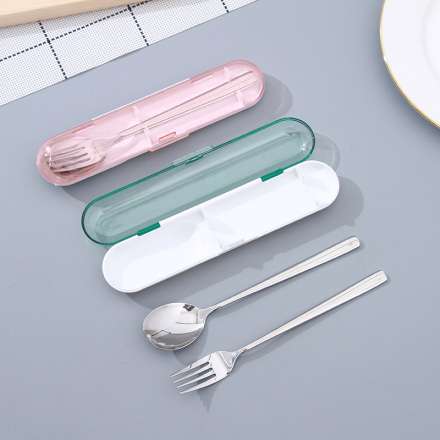 Portable 304 Stainless Steel Flatware Set – Dinner Spoon and Fork