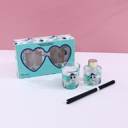 Exquisite Reed Diffuser & Scented Candle Set 30ml/50g (Smell of Forest)