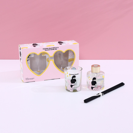 Exquisite Reed Diffuser & Scented Candle Set 30ml/50g (Myrtle & California Cinna