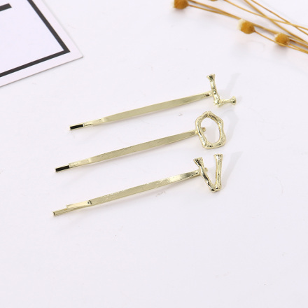 Simple Letters Bobby Pin Set