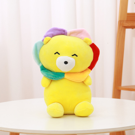Smiley Sunflower Lion Plush Doll (Small)