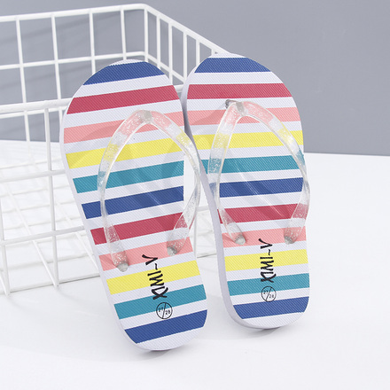 Coloured Stripes Flip Flop Sandals for Children 
