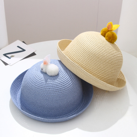 Lovely Bunny Straw Hat for Children